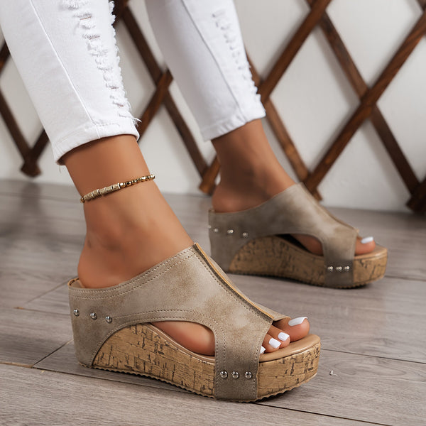 Dalia | Sandalias de cuña vintage
