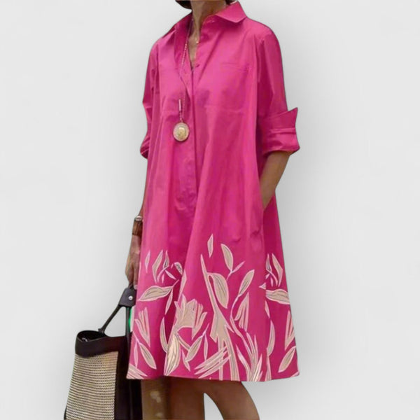 Tricia | Vestido rosa elegante