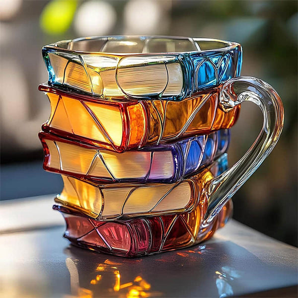Taza de Lectura de Felicidad 3D Hecha a Mano - Original