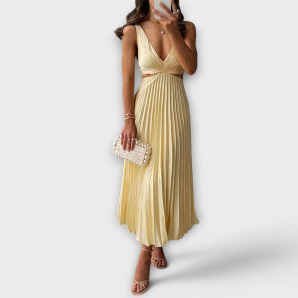 Gema | Vestido de noche plisado elegante
