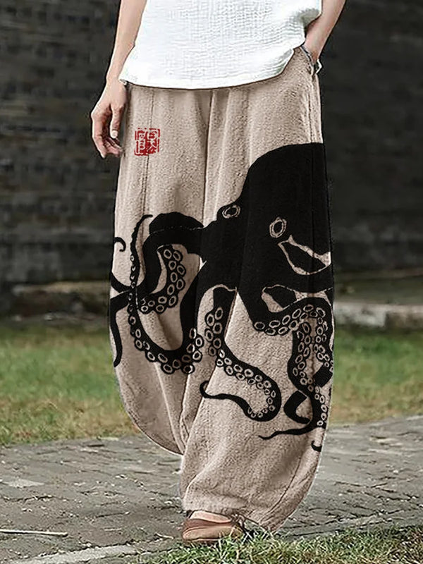 Amanda | Pantalones con estampado marino
