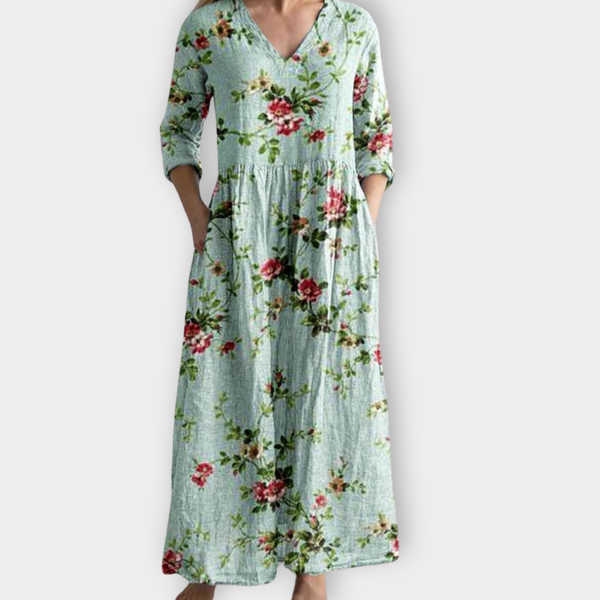 Sabina| Vestido boho largo elegante