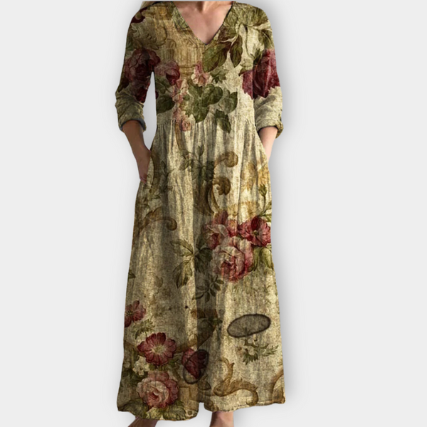 Desiré | Vestido maxi boho vintage