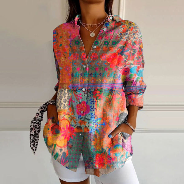 Annika | Blusa colorida con estampado juguetón