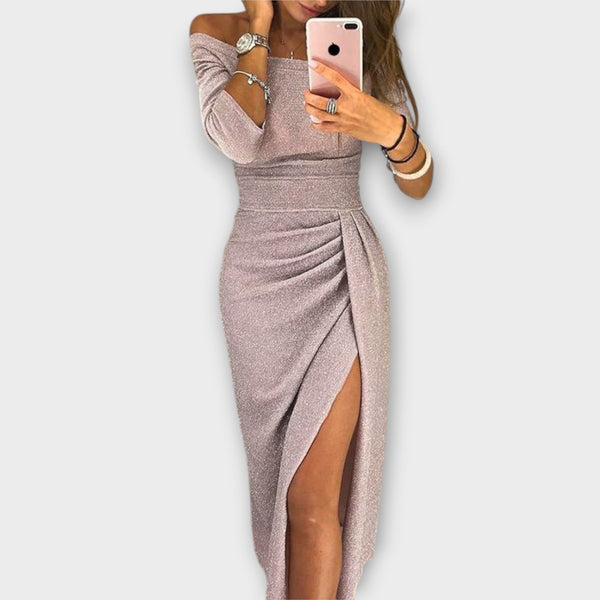 Lena - Elegante vestido tipo "off-shoulder"