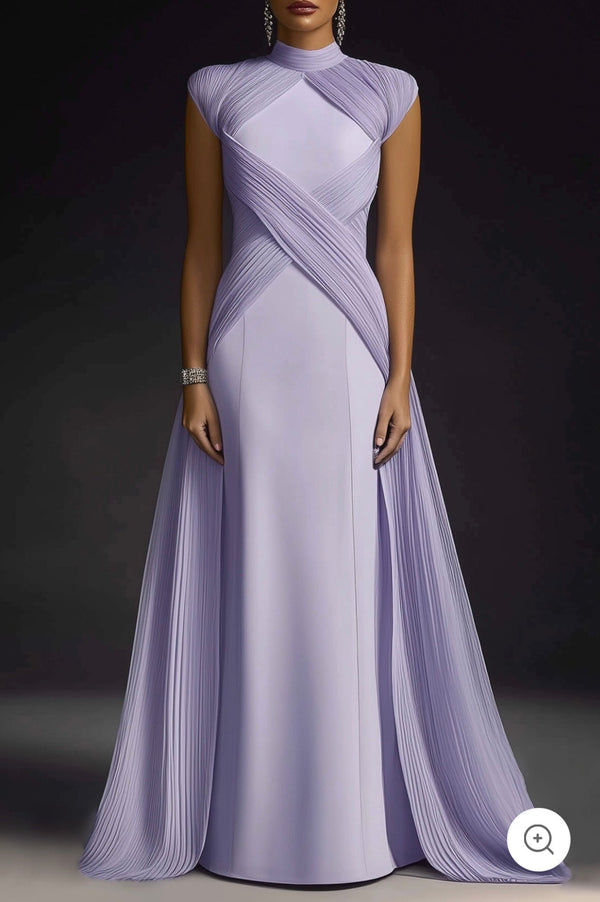 Paula | Vestido de gala escultural en lavanda