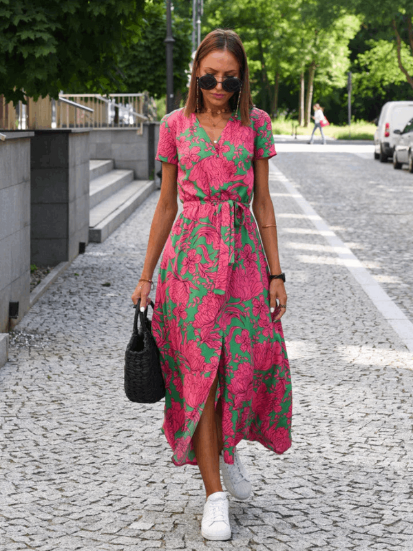 Bianey | Elegante vestido midi floral