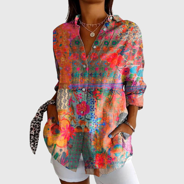 Arlet | Blusa elegante con estampado floral