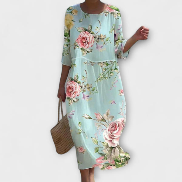 Miranda - Elegante vestido largo floral