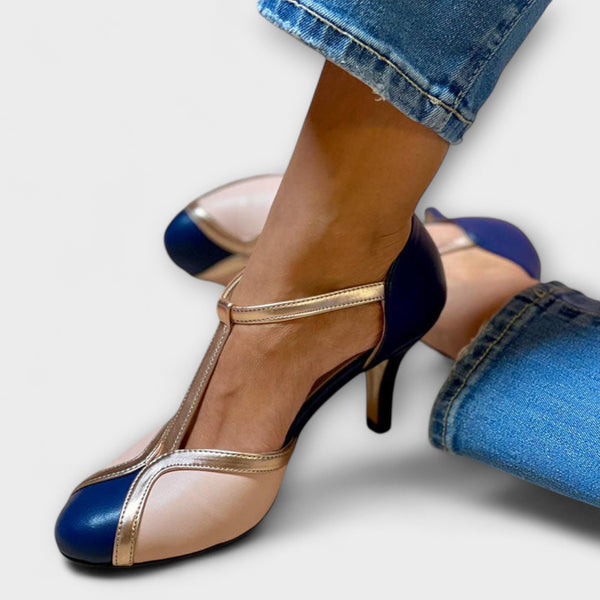Alessia – Elegancia Bicolor con Correa en T