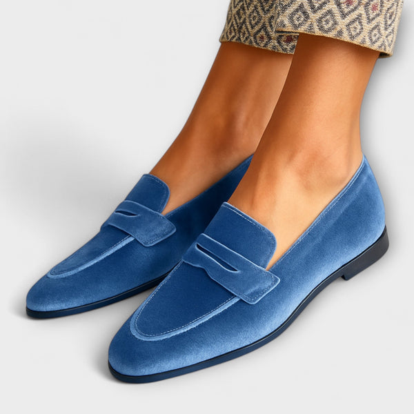 Almudena - Mocasines de terciopelo suave