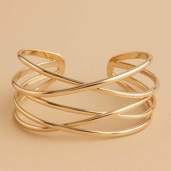 Alejandra | Brazalete tipo mancha con diseño de capas