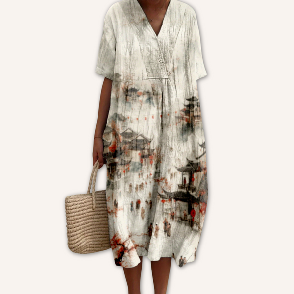 Isabel｜Vestido estampado