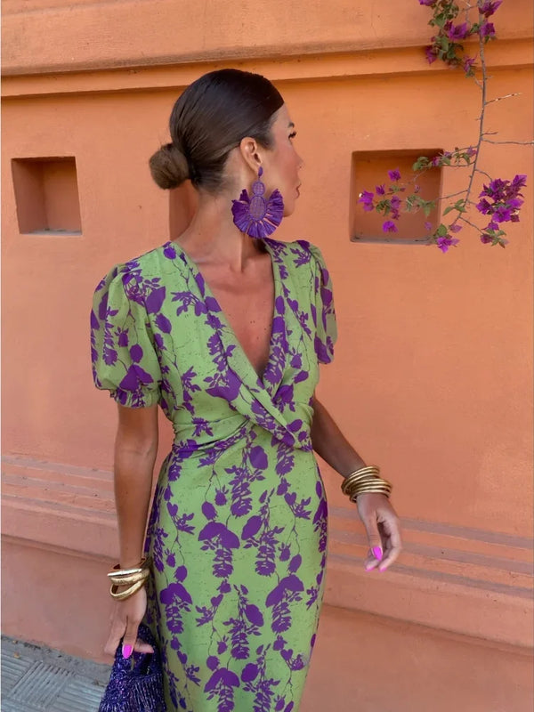 Teresa | Elegante vestido estampado