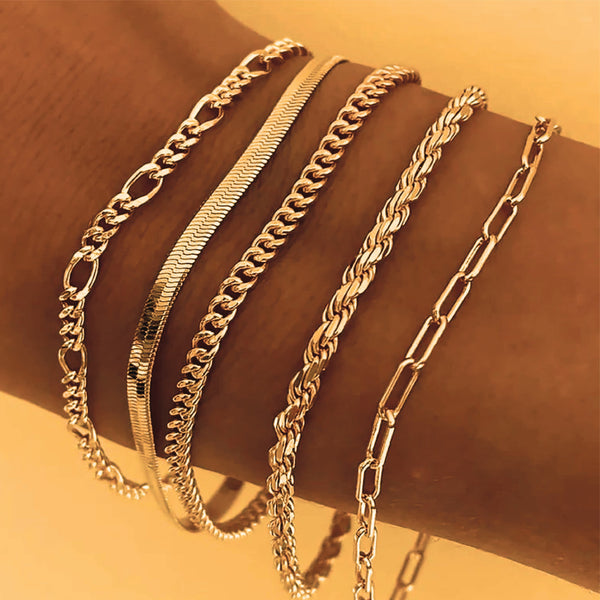 Gabriela | Conjunto de pulseras elegantes de 2 piezas
