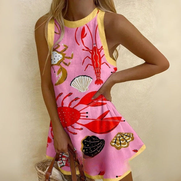 Elisa™ | Minivestido con Estampado Marino