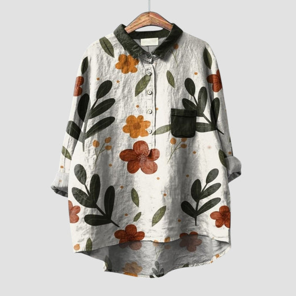 Fatima | Blusa con estampado floral de estilo único
