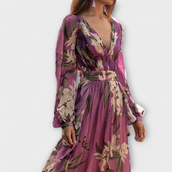 Sagrario | Vestido maxi de manga larga