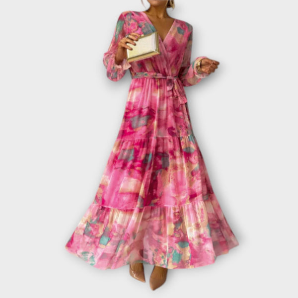 Evelyn - Vestido largo "Aquarelle Dream"