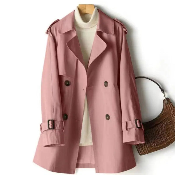 Pia | Elegante abrigo corto tipo trench