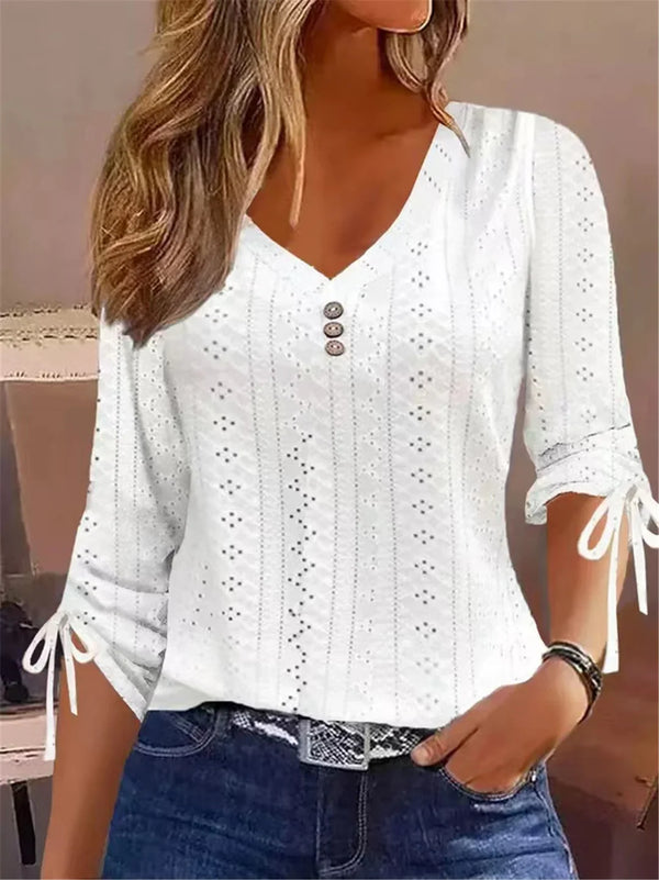 Maybelle | Blusa elegante con escote en V