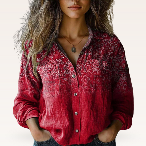 Jolie | Blusa estampada vintage