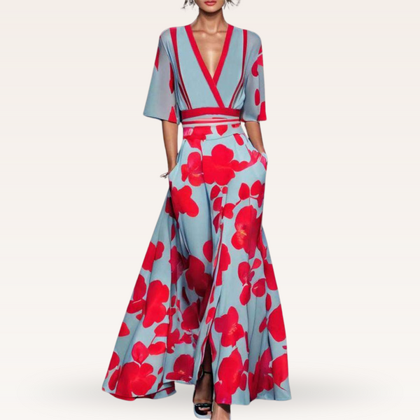 Talía | Elegante maxivestido floral