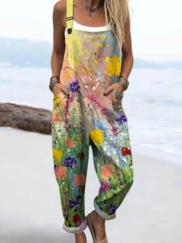 Prisca | Mono amplio casual con estampado floral vintage