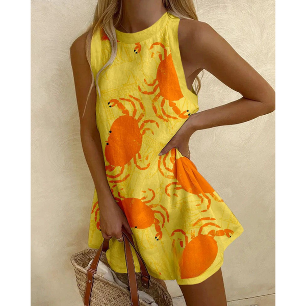 Beatrice™ | Minivestido con Estampado de Cangrejos