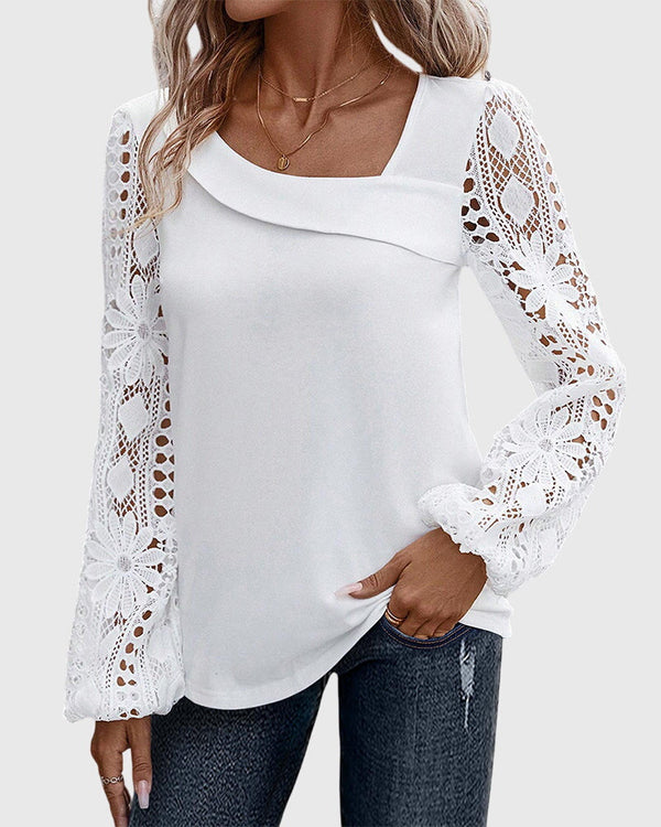Amanda | Blusa informal con encaje