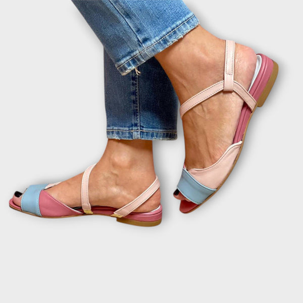 Roselina –Tacones de Bloque con Juego de Colores