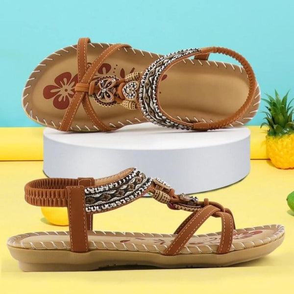 Marisol | Sandalias cómodas con banda elástica y plataforma suave