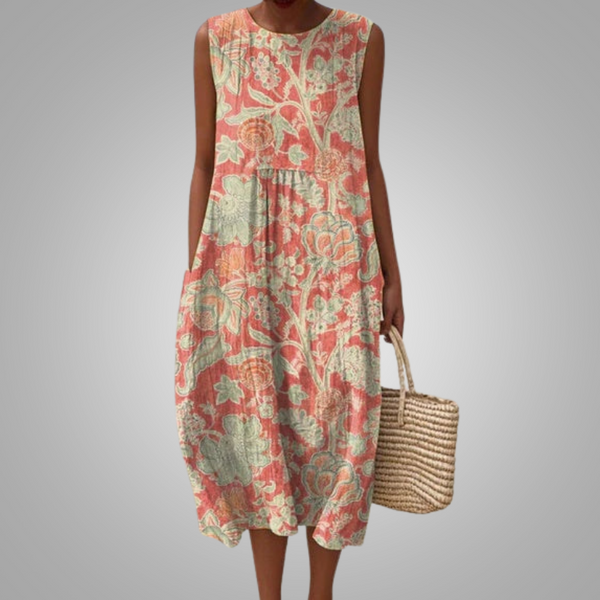 Vianna | Vestido Flor de Coral