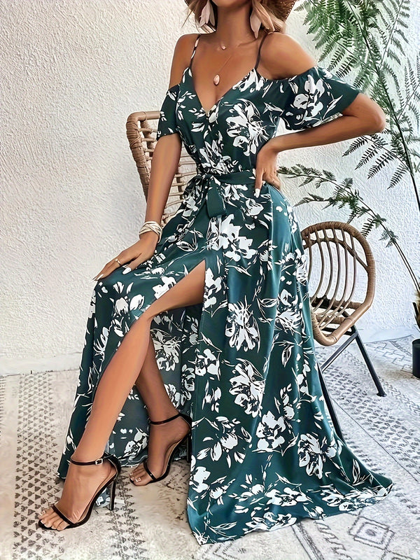 Leire | Vestido Elegante Con Estampado Floral