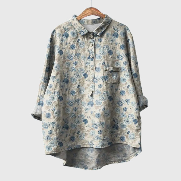 Dahlia | Elegante camisa floral para mujer