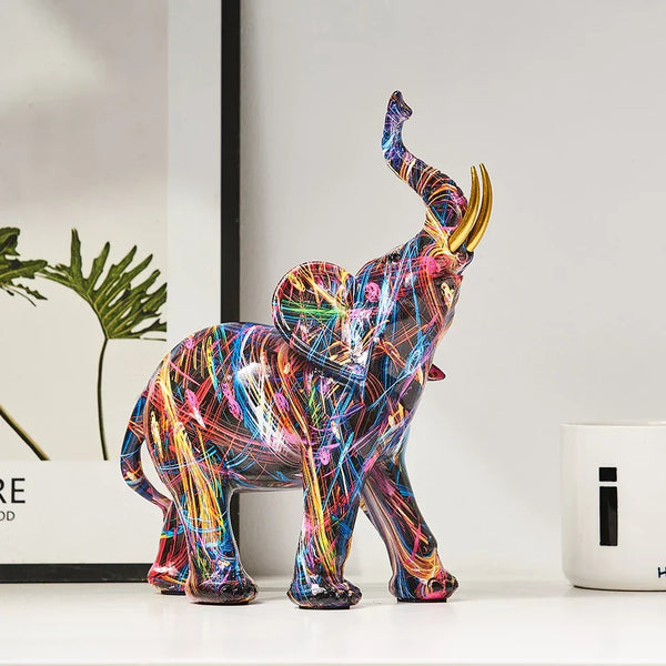 Figurita de Elefante Creativo en Graffiti