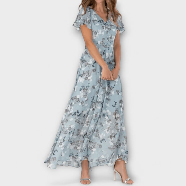 Otilia | Vestido floral con escote en V