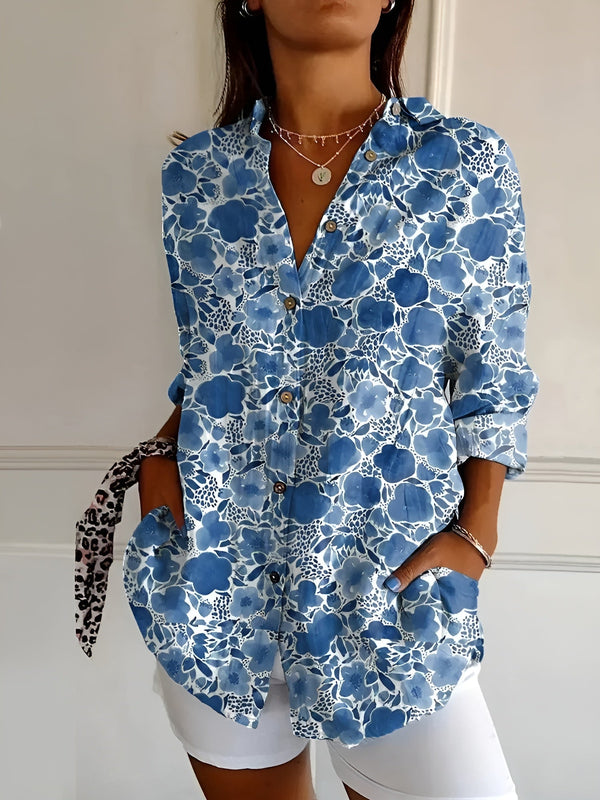 Avril | Blusa elegante con estampados juguetones